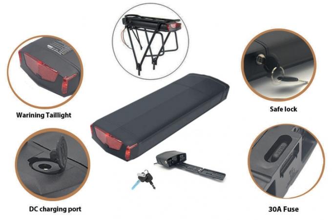 Cycle Li-Ion 20h 48V Batterie de vélo électrique Portable et rechargeable 5