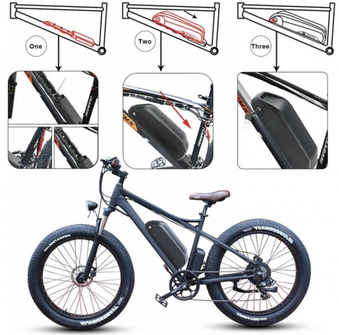 Downtube Electric Bicycle Battery 36v 10ah 15ah Hailong Ebike Battery For Bike 5